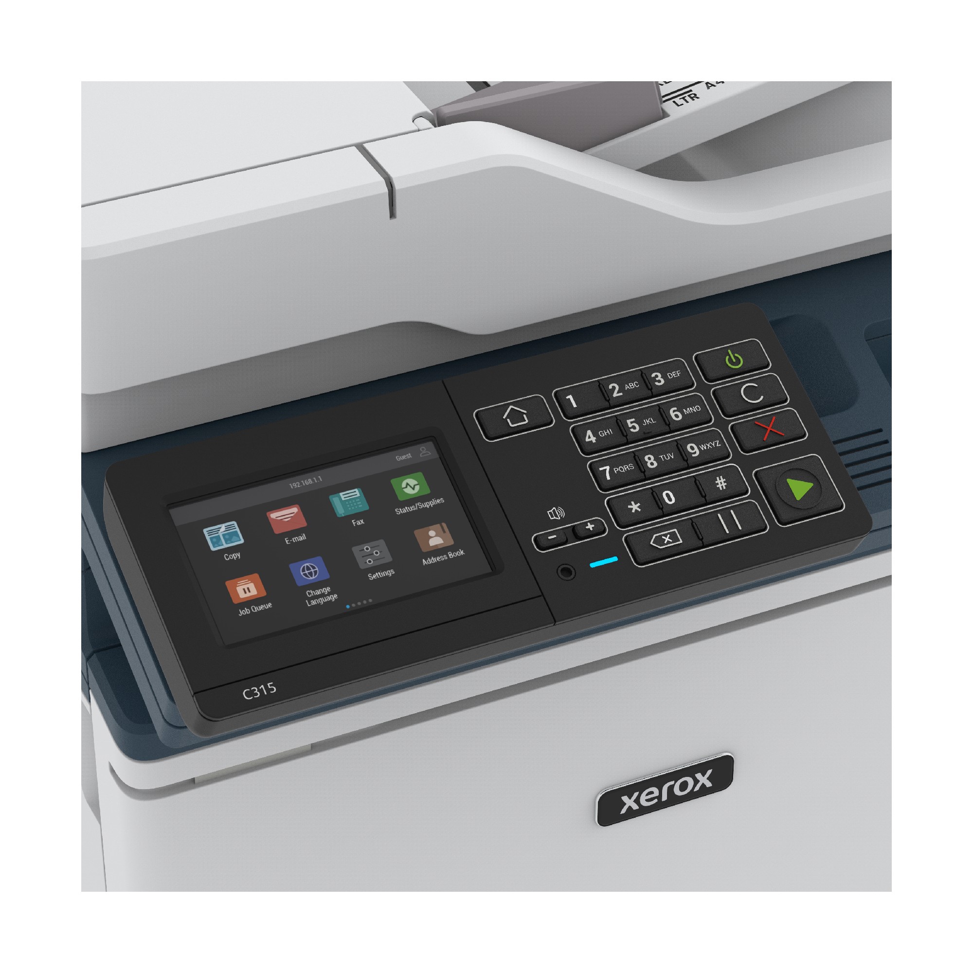 МФУ Xerox C315 /  A4 / DADF / Duplex / Wi-Fi / Net / Fax / White photo 4