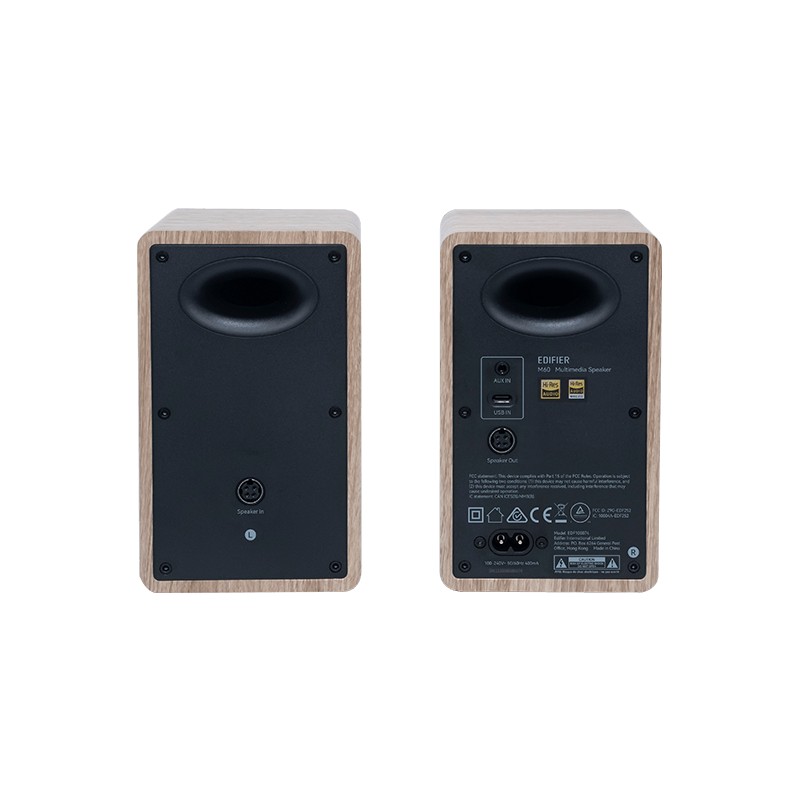 Колонки Edifier M60 Classic Oak/ 66W / Hi-Res Audio / LDAC / USB-C audio photo 3