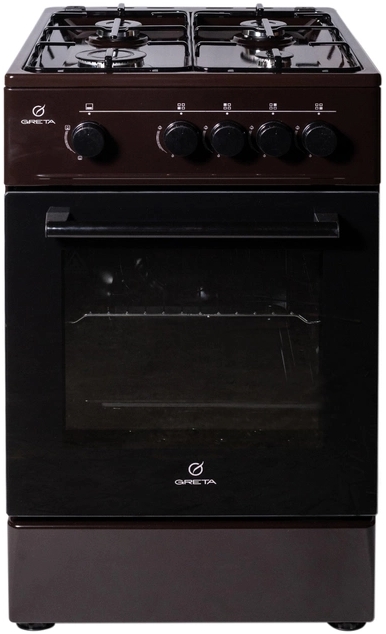 Газовая плита Greta KGG 50 MN 13 B / 4 конфорок / 50 см / Коричневый photo 1