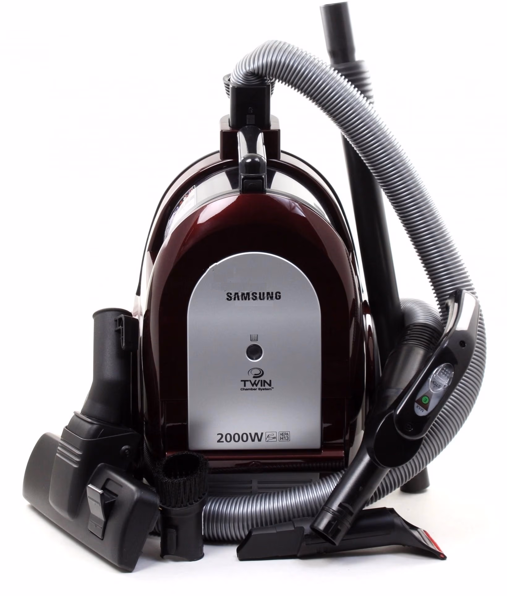 Aspirator cu container Samsung VCC6590H3C, 2000 W, 80 dB, Bordo 