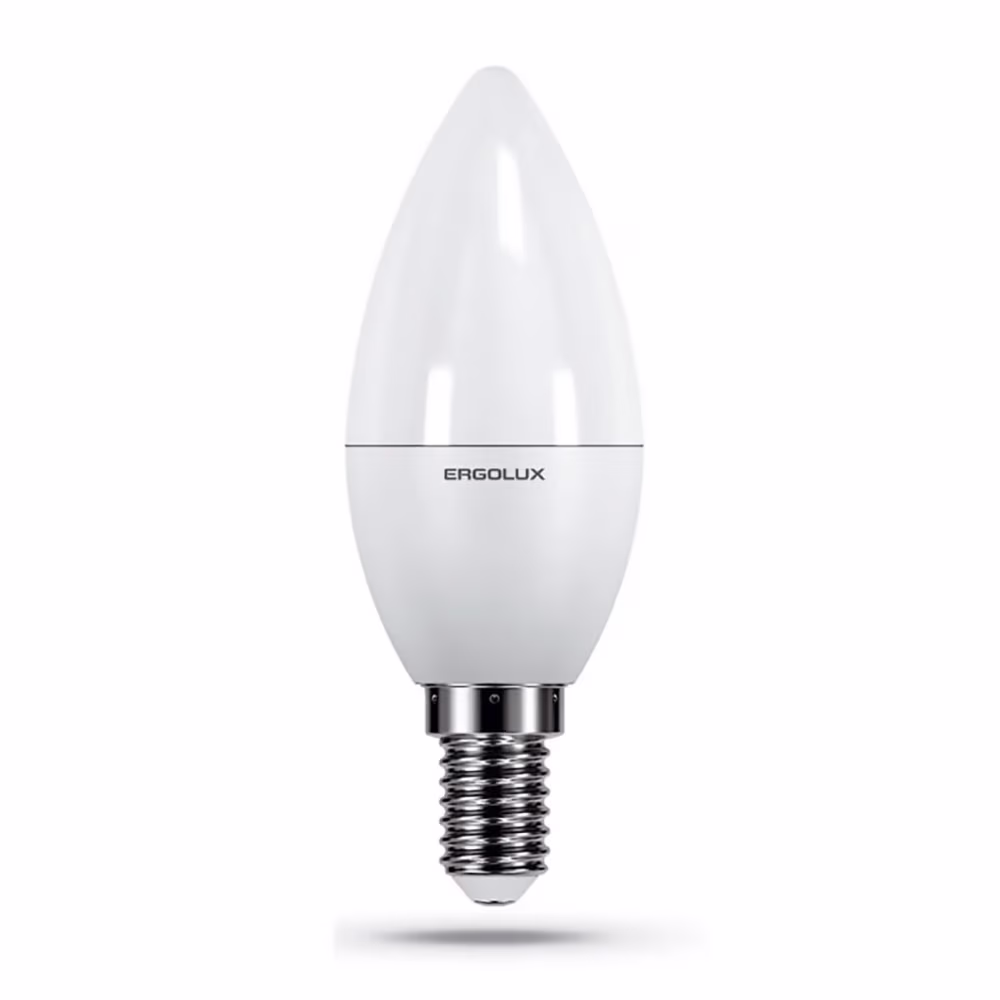 Светодиодная лампа Ergolux LED C35 7W E14 3000K 