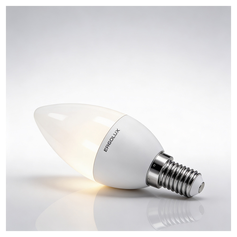 Bec LED Ergolux LED C35 7W E14 3000K photo 5
