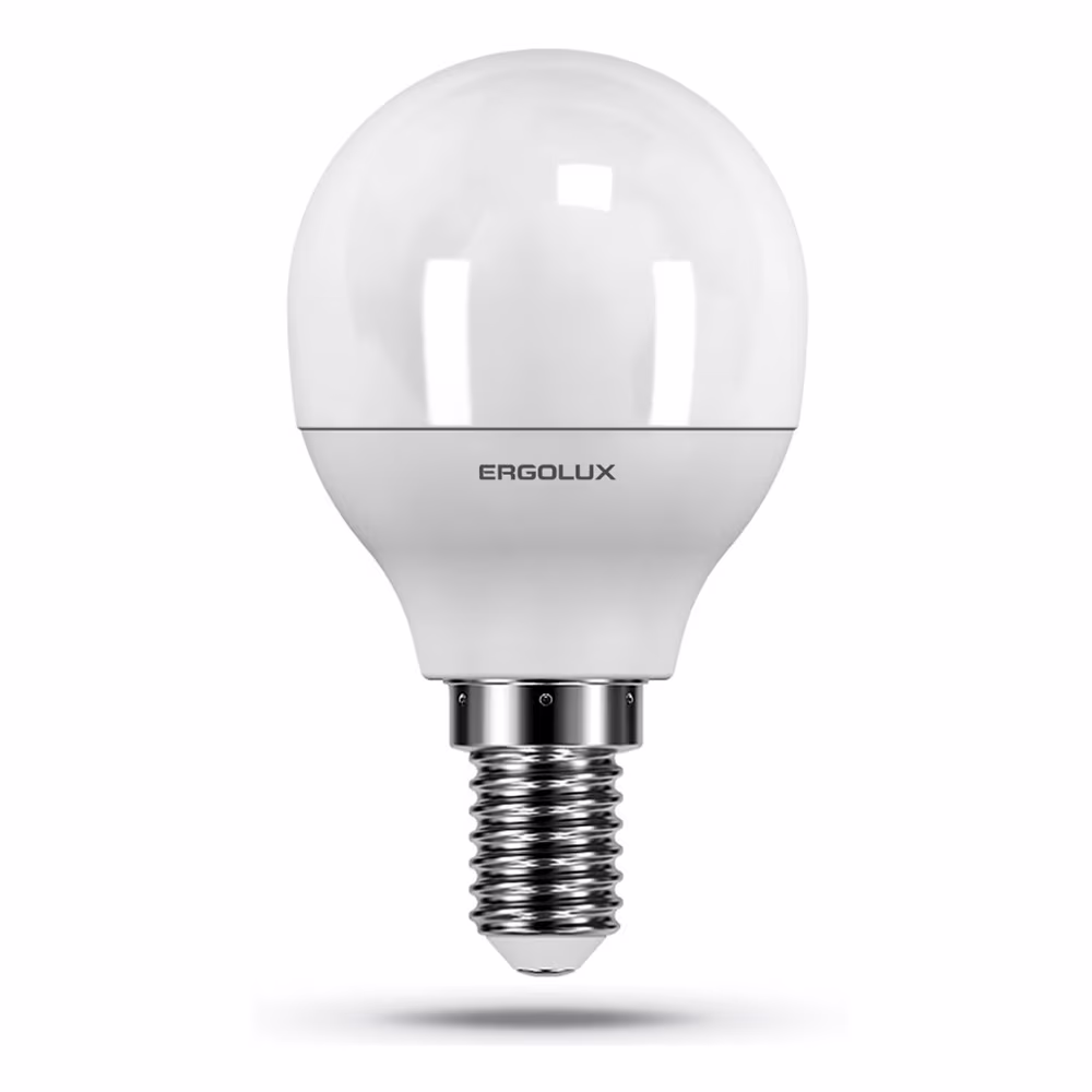 Светодиодная лампа Ergolux LED G45 7W E14 3000K 