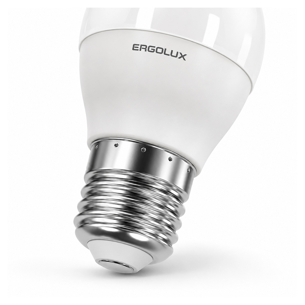 Bec LED Ergolux LED G45 7W E27 3000K photo 2