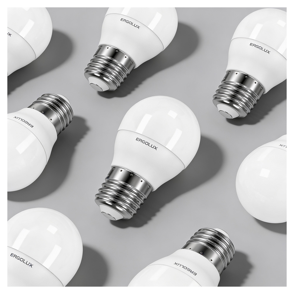 Bec LED Ergolux LED G45 7W E27 3000K photo 6