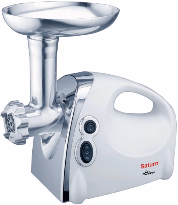 Tocator de carne Saturn ST-FP7093K, 1 kg/min, 450 W, Alb 