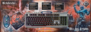 Tastatura + mouse cu fir Defender Killing Storm thumbnav 3