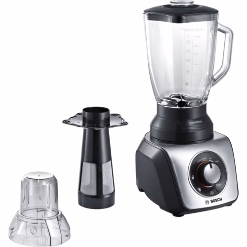 Блендер Bosch MMB64G3M, 3 скоростей, Черный с нержавейкой 