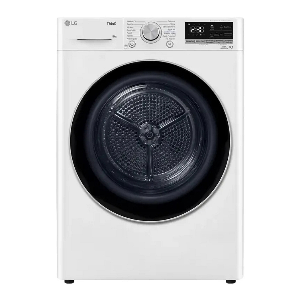 Masina de uscat rufe LG RH80V9AV3N / 8 kg / A+++ / Alb photo 1