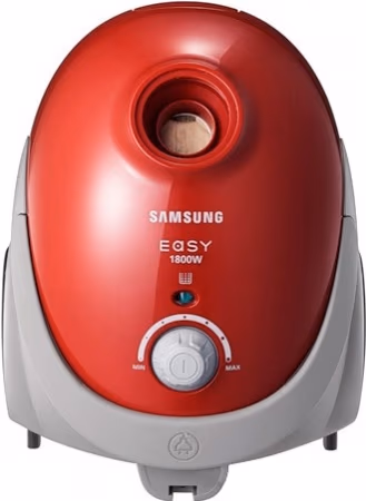 Пылесос с мешком Samsung VCC5251V3R, 1800 Вт, 83 дБ, Красный 