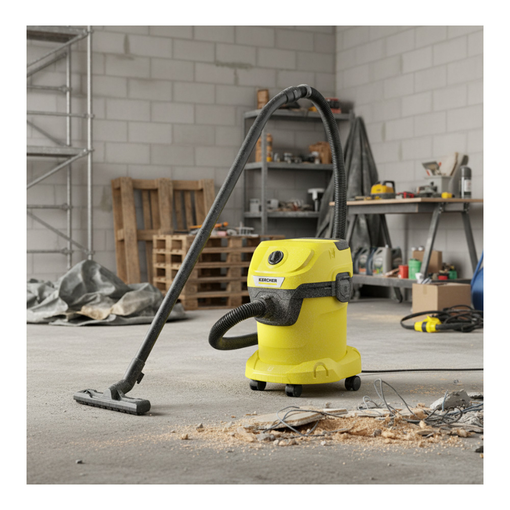 Пылесос моющий и с мешком Karcher WD3V / 1000Вт / Желтый с черным photo 8