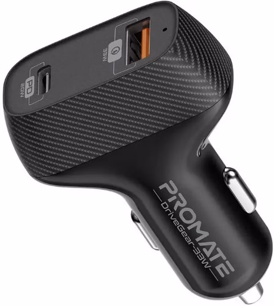 Зарядное устройство авто. для телефона Promate DriveGear 33W Black