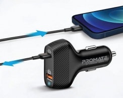 Зарядное устройство авто. для телефона Promate DriveGear 33W Black thumbnav 3