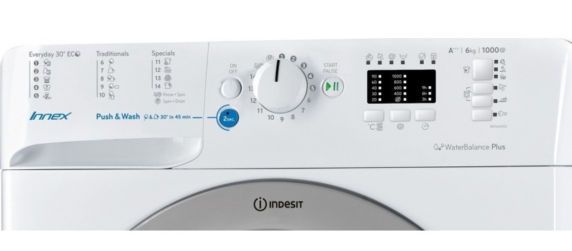 Стиральная машина Indesit BWSA61053 6 кг / 1000 об/мин / A+++ / Белый photo 3