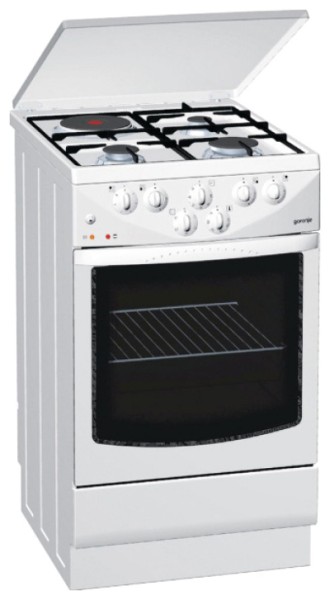 Комбинированная плита Gorenje KN 273W / 4 конфорок / Эмалированная photo 1