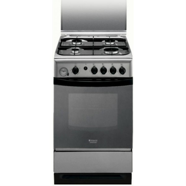 Газовая плита Ariston C34SG3X / 4 конфорок / 60 см / Нержавеющая сталь photo 1 Газовая плита Ariston C34SG3X / 4 конфорок / 60 см / Нержавеющая сталь photo 1
