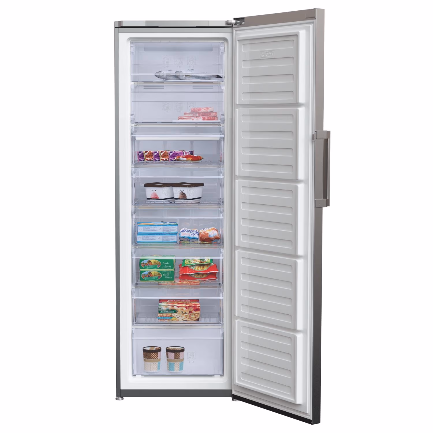 Морозильная камера Beko RFNE312E23X, 312 л, 185 см, A+