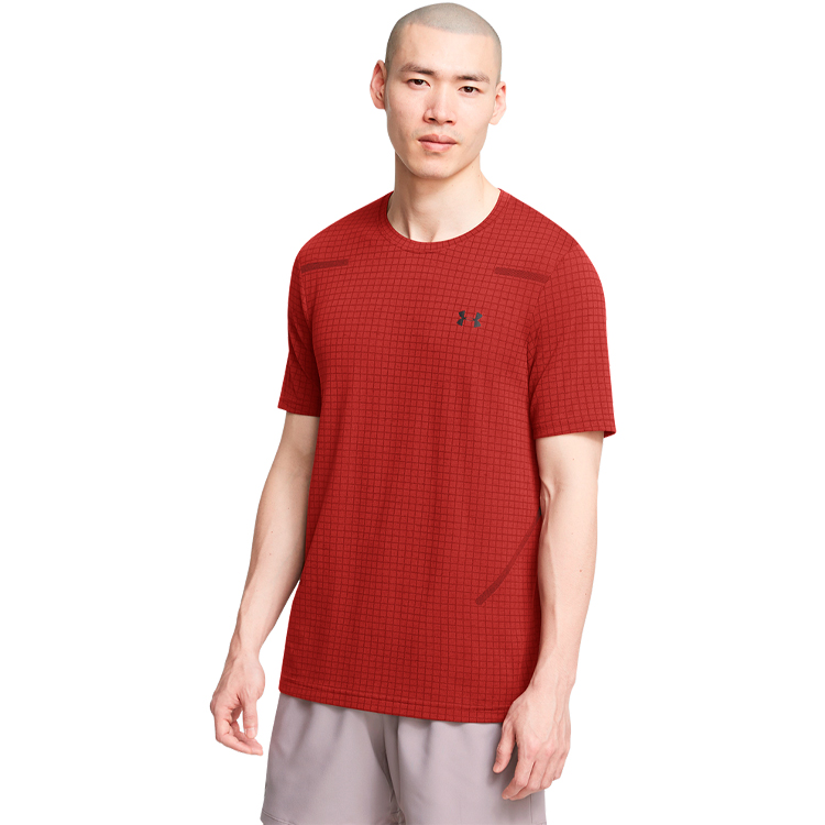 Tricou bărbătesc Under Armour Vanish Seamless Grid SS L Rosu photo 4