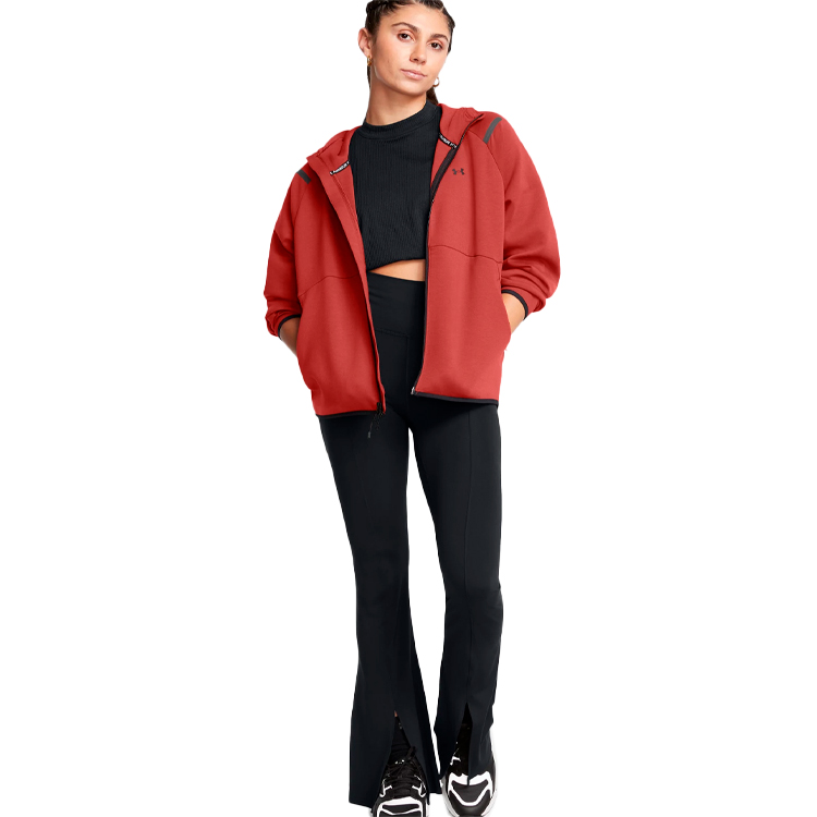 Hanorac Under Armour Unstoppable Flc FZ L Rosu Femei photo 3