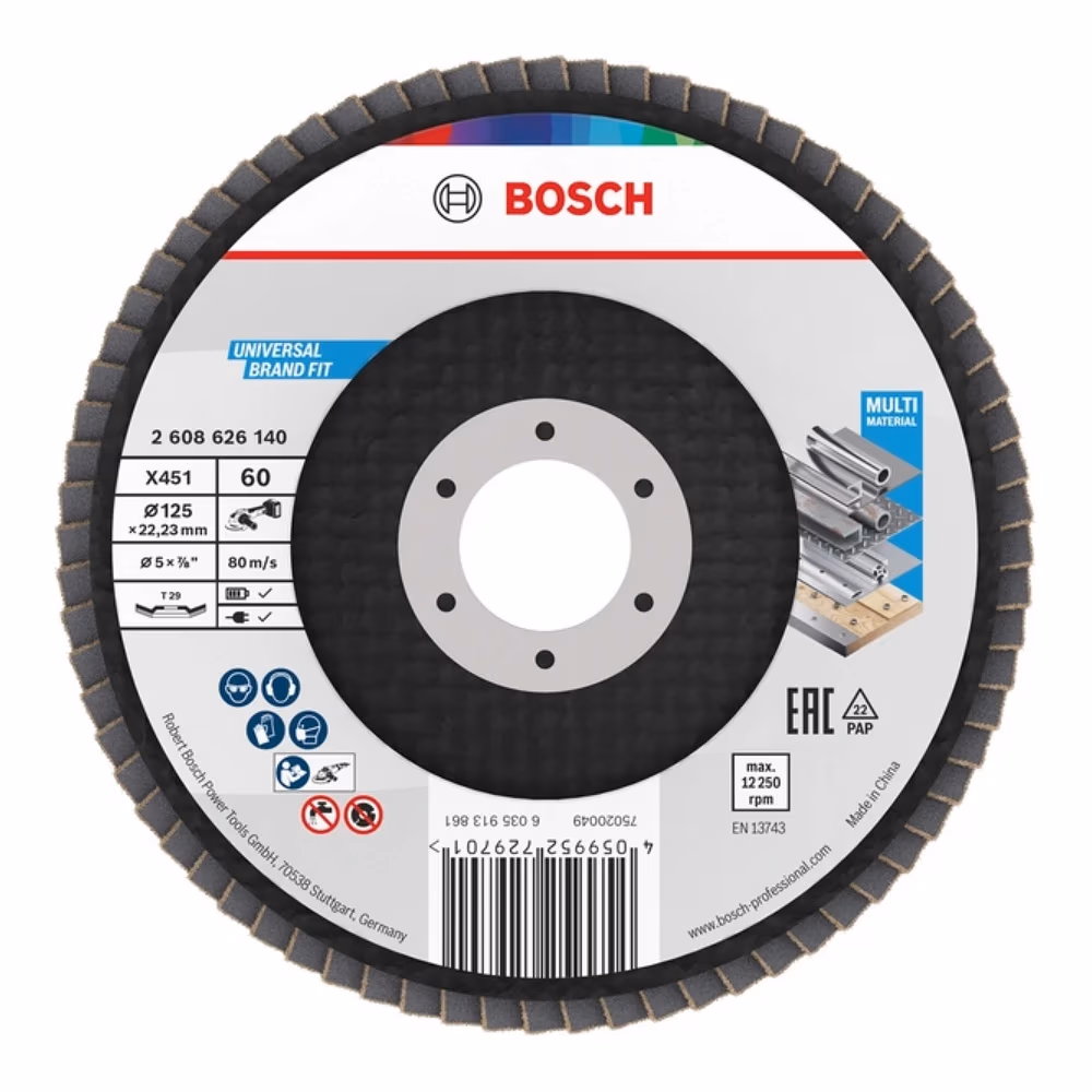 Шлифовальный диск лепестковый Bosch X451 125mm / 60, 2608626140