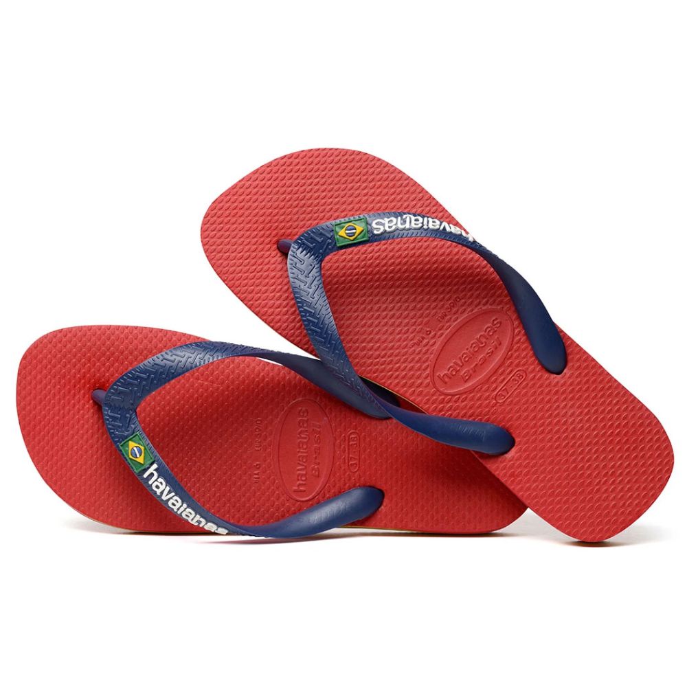 Slapi Havaianas  BRASIL LOGO II pt Barbati / 39/40 / Rosu photo 4