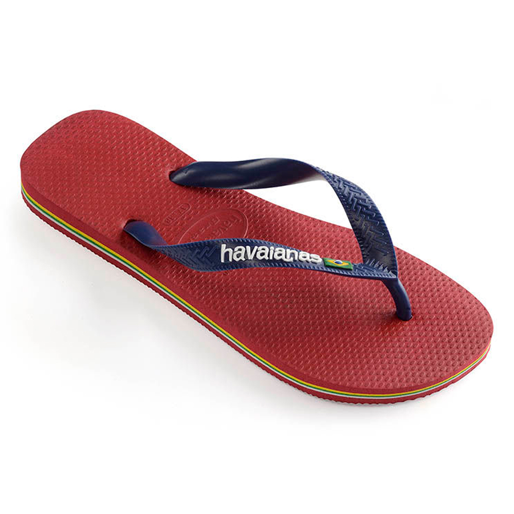 Slapi Havaianas  BRASIL LOGO II pt Barbati / 39/40 / Rosu photo 5