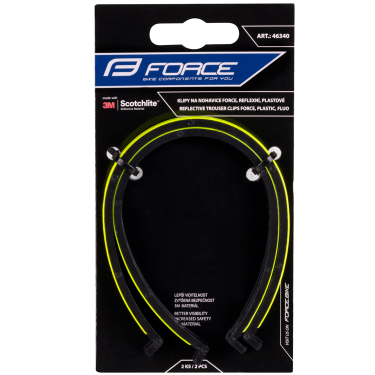Светоотражатель Force reflective trouser clips Желтый 46340 photo 2
