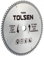 Disc circular pentru aluminiu 210x30mm 60T Tolsen thumbnav 1