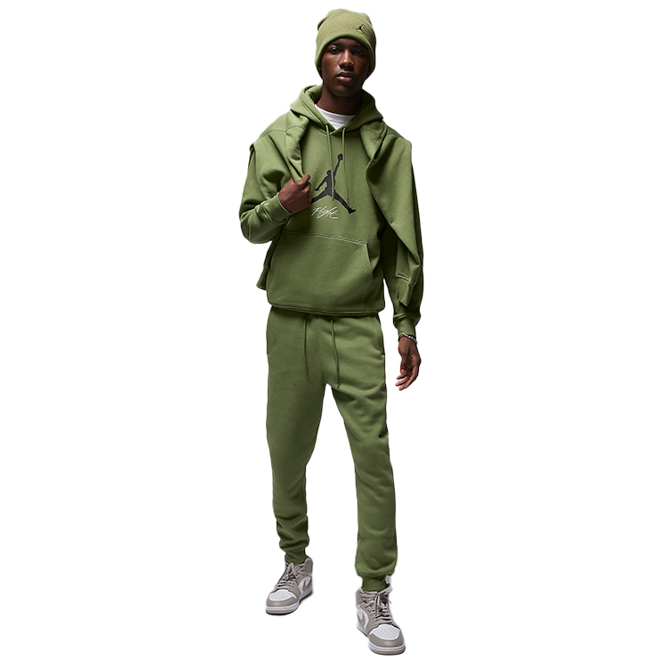 Мужская Толстовка Nike M J ESS FLC BASELINE HOODIE L Хаки photo 3