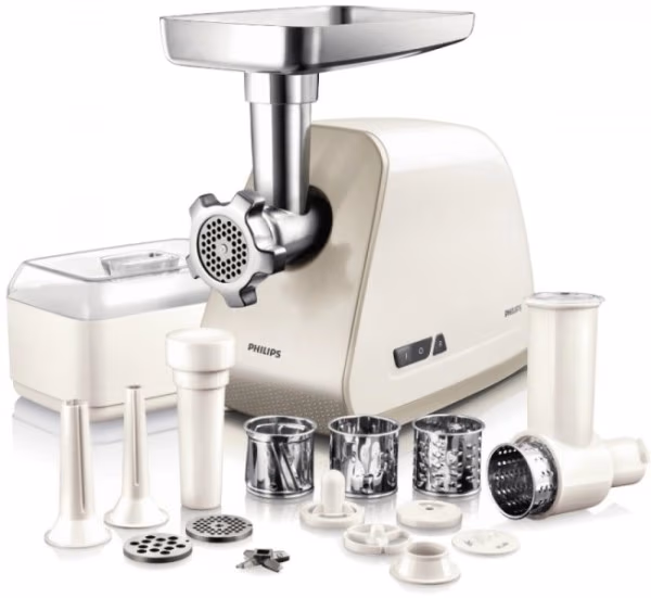 Мясорубка Philips HR2728, 2 кг/мин, 600 Вт, Белый 