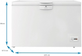 Lada frigorifica Beko HSM29540, 298 l, 86 cm, E, Alb
