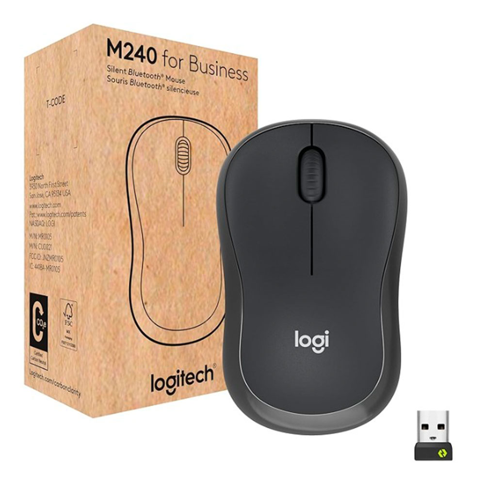 Беспроводная мышь Logitech M240 for Business Graphite photo 8