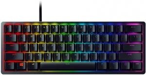 RAZER Huntsman Mini Gaming Keyboard, 60% Form Factor, Clicky Optical Switch - Purple, Doubleshot PBT Keycaps With Side-Printed Secondary Functions-  RU Layout thumbnav 1