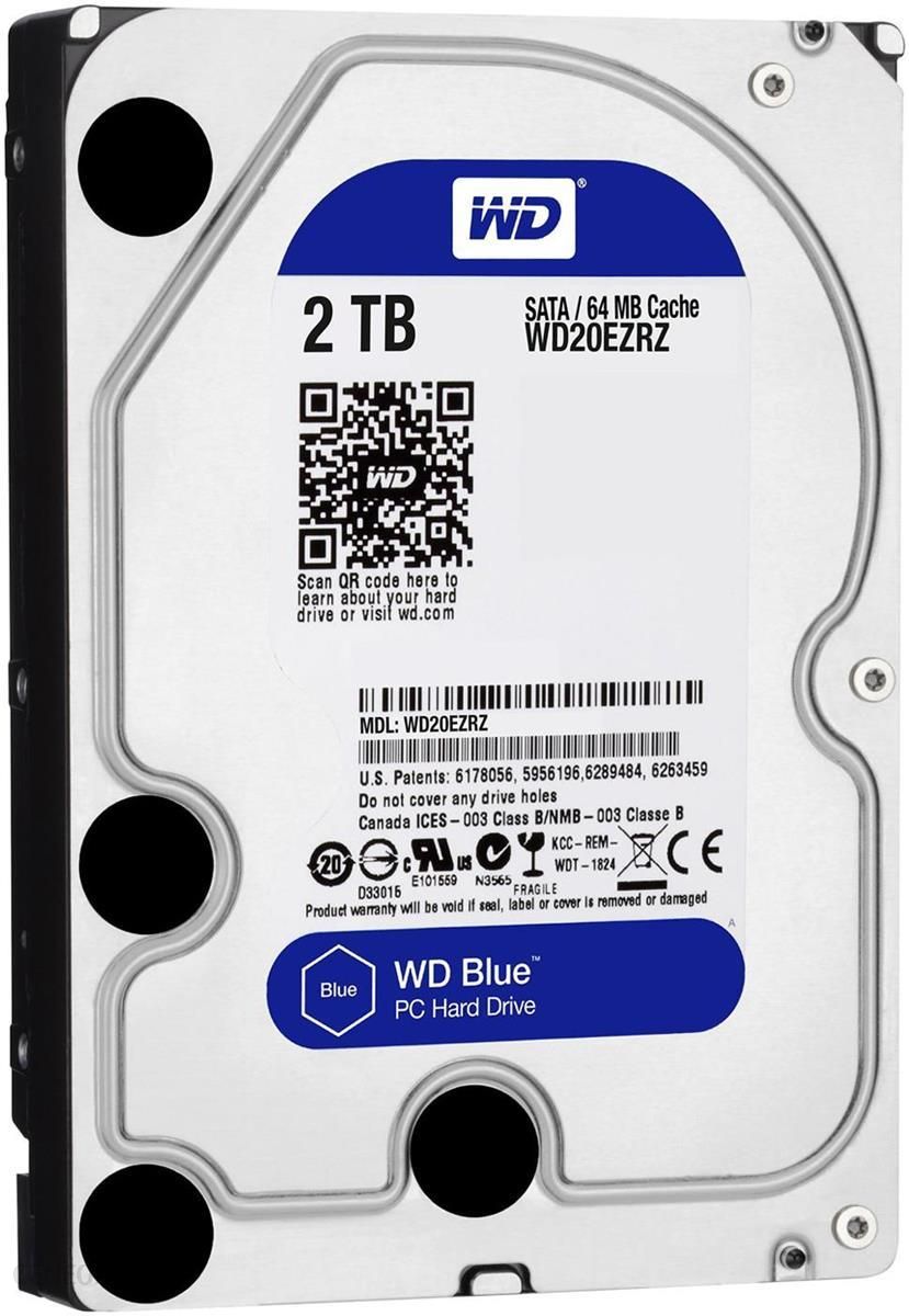 3.5" HDD 2.0TB Western Digital WD20EZRZ Caviar® Blue™, CMR Drive, 5400rpm, 64MB, SATAIII, PL photo 1