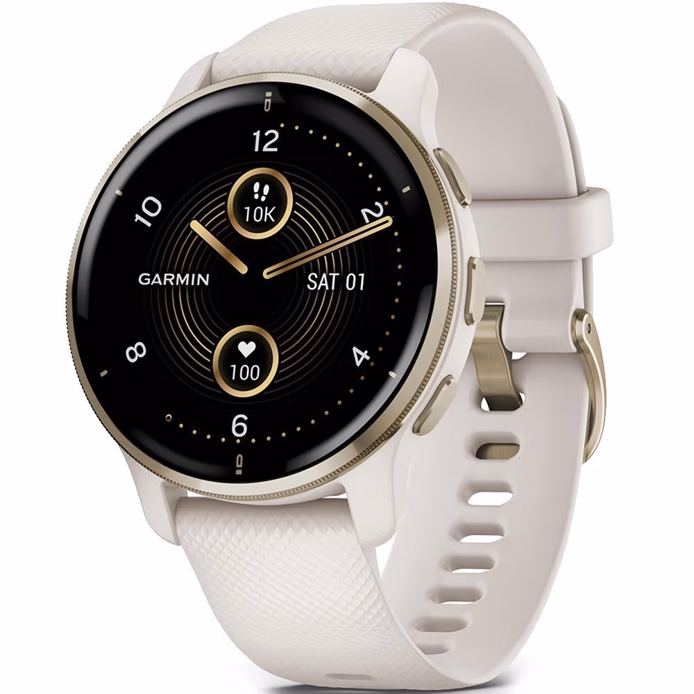 Garmin Venu 2 Plus, Ivory / Cream Gold 