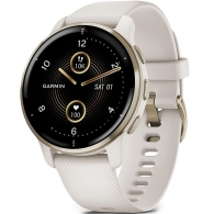 Garmin Venu 2 Plus, Ivory / Cream Gold thumbnav 1