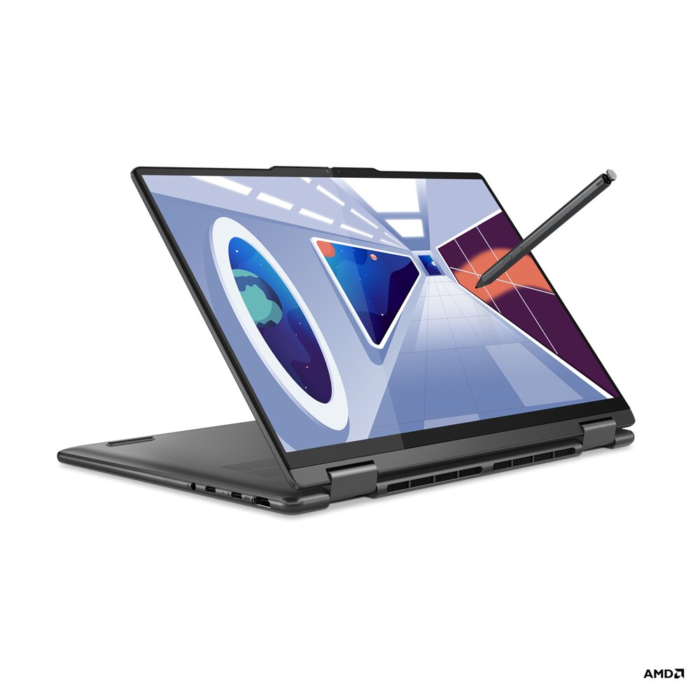 Ноутбук 14" Lenovo Yoga 7 14ARP8 / OLED / WUXGA / AMD Ryzen 5 7535U / 16GB / 512GB SSD / Win11HE / Storm Gray photo 3