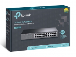 Коммутатор TP-LINK TL-SF1024D / 24 port / 100Mb / RJ45 / 1U 13-inch rack-mountable steel case thumbnav 4