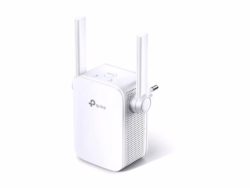 TP-LINK TL-WA855RE  N300 Wireless Wall Plugged Range Extender, Atheros, 2T2R, 300Mbps 2.4GHz, 802.11n/g/b, 1 Lan Port, Ranger Extender button, Range extender mode, WPS, 2 external Antennas