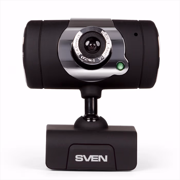 Camera SVEN IC-545, Microphone, 1.3Mpixel, 5G glass lens, hinge for easy camera rotation at any angle, UVC, USB2.0, Black