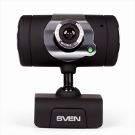 Camera SVEN IC-545, Microphone, 1.3Mpixel, 5G glass lens, hinge for easy camera rotation at any angle, UVC, USB2.0, Black thumbnav 1