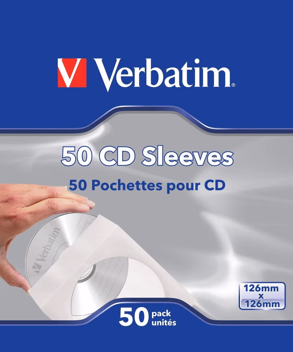 CD-DVD PAPER SLEEVES 50 PACK