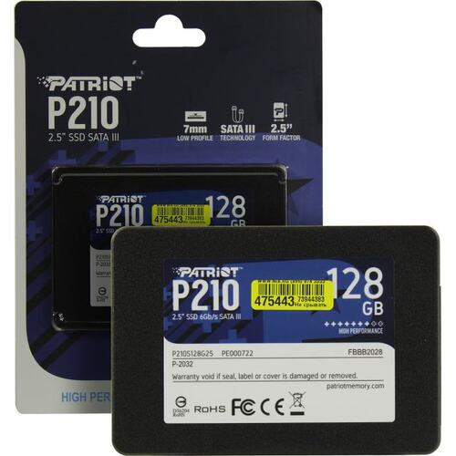 2,5” SSD Patriot P210 128GB photo 3