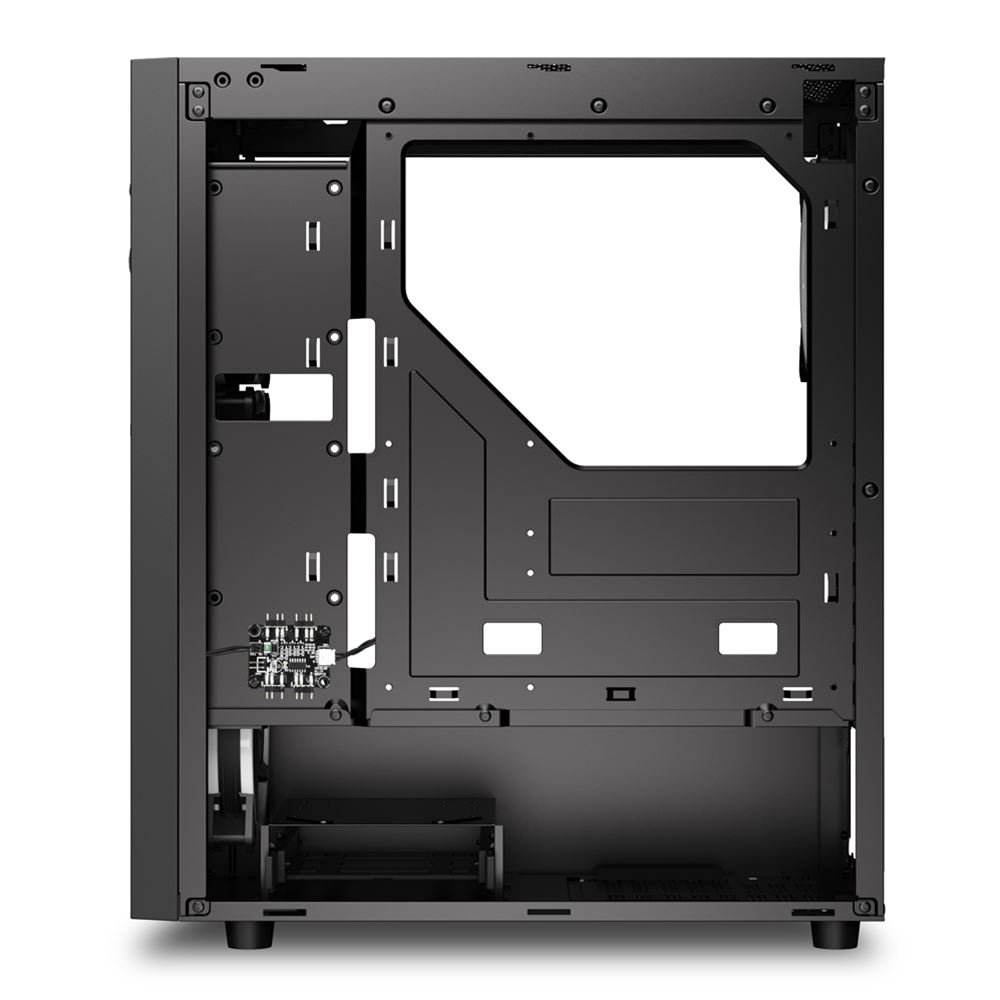 Carcasa Sharkoon RGB WAVE / w/oPSU / Side panel / 4x120mm A-RGB LED / ATX / Black photo 7