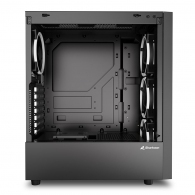 Carcasa Sharkoon RGB WAVE / w/oPSU / Side panel / 4x120mm A-RGB LED / ATX / Black thumbnav 5