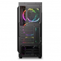 Carcasa Sharkoon RGB WAVE / w/oPSU / Side panel / 4x120mm A-RGB LED / ATX / Black thumbnav 8