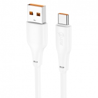 Кабель USB на Type-C HOCO “X93 Force” / 1m / TPE / 100W / up to 3A / White thumbnav 1