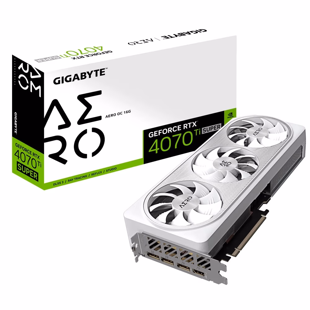 Видеокарта Gigabyte GeForce RTX 4070 Ti SUPER AERO OC / 16GB/ GDDR6X/ 256bit