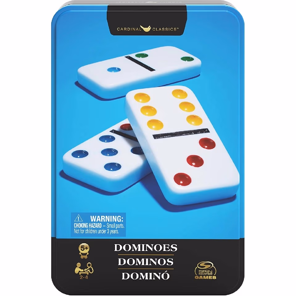 Spin Master 6065369 Double Six Color Dot Dominoes 