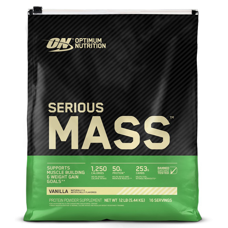 Gheiner Optimum Nutrition ON SERIOUS MASS VANILLA 12LB photo 2